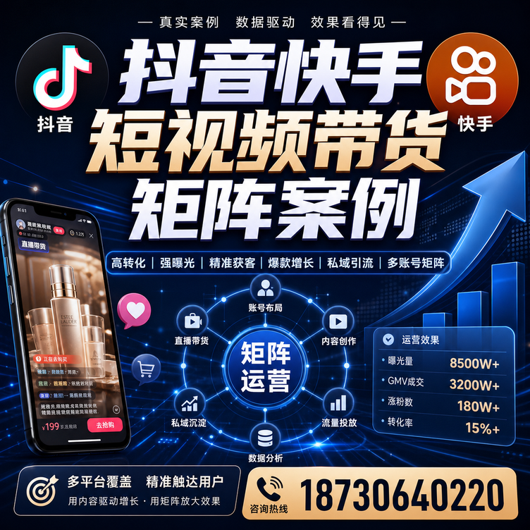 双鸭山短视频带货团队多平台矩阵自动分发案例